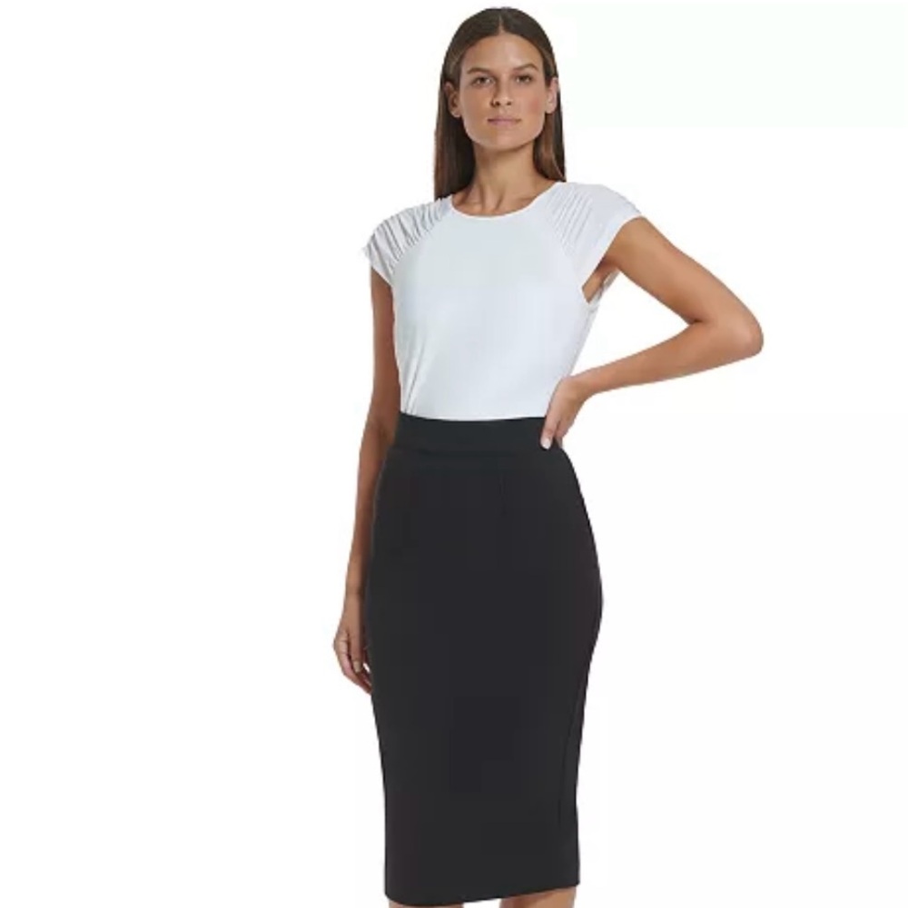 NWT Tommy Hilfiger Black Pencil Skirt